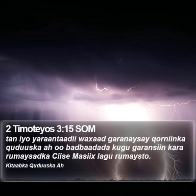 2 Timoteyos 3:15 SOM Bible Verse Image