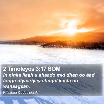 2 Timoteyos 3:17 SOM Bible Verse Image
