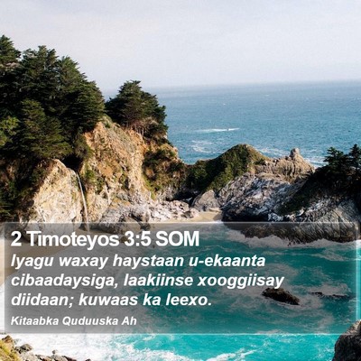 2 Timoteyos 3:5 SOM Bible Verse Image