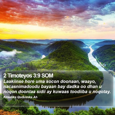 2 Timoteyos 3:9 SOM Bible Verse Image