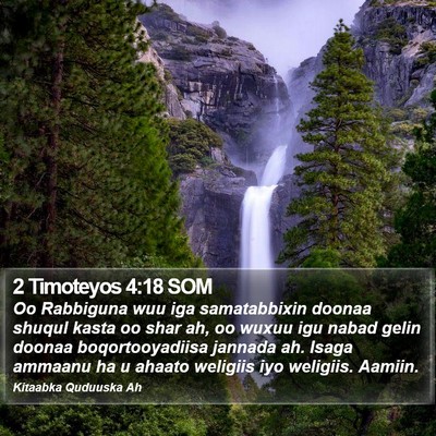 2 Timoteyos 4:18 SOM Bible Verse Image