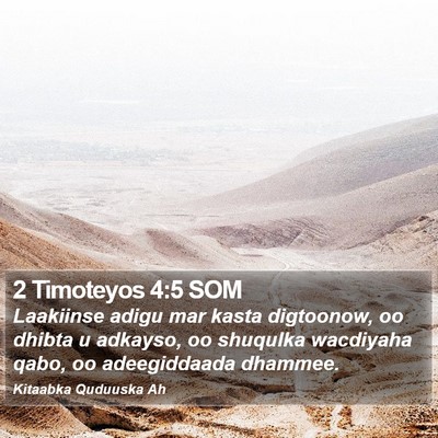 2 Timoteyos 4:5 SOM Bible Verse Image