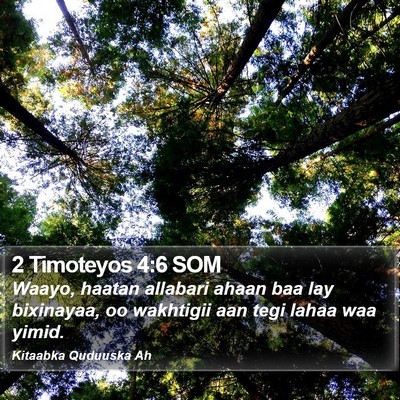 2 Timoteyos 4:6 SOM Bible Verse Image