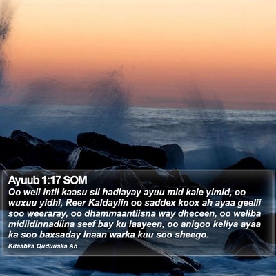 Ayuub 1:17 SOM Bible Verse Image