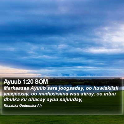 Ayuub 1:20 SOM Bible Verse Image