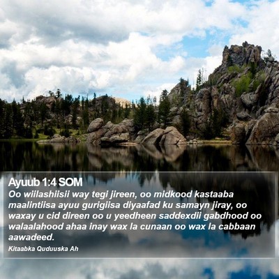 Ayuub 1:4 SOM Bible Verse Image