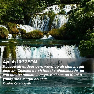 Ayuub 10:22 SOM Bible Verse Image