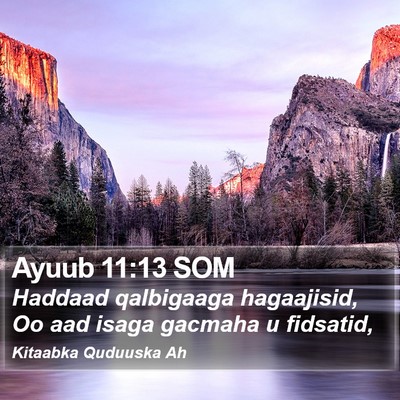 Ayuub 11:13 SOM Bible Verse Image