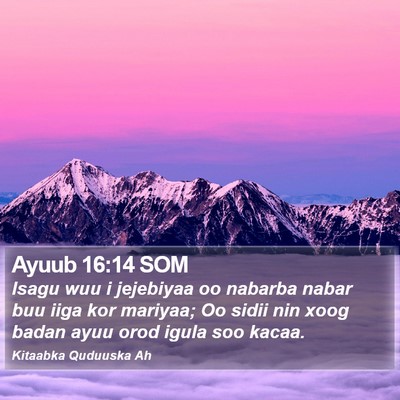Ayuub 16:14 SOM Bible Verse Image