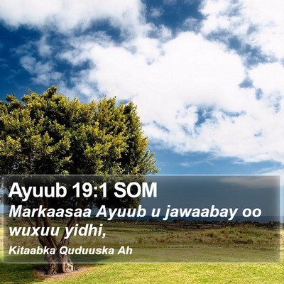 Ayuub 19:1 SOM Bible Verse Image