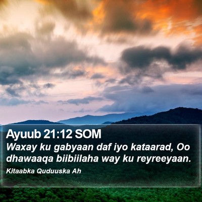 Ayuub 21:12 SOM Bible Verse Image