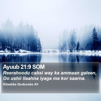 Ayuub 21:9 SOM Bible Verse Image