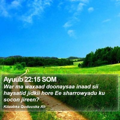 Ayuub 22:15 SOM Bible Verse Image