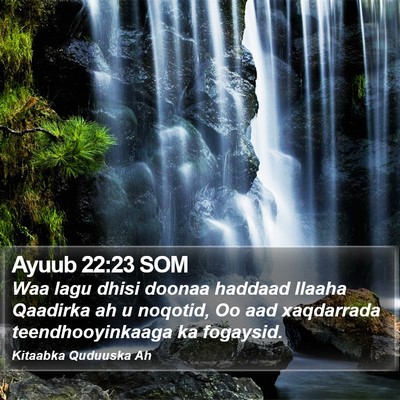 Ayuub 22:23 SOM Bible Verse Image