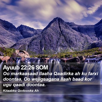 Ayuub 22:26 SOM Bible Verse Image