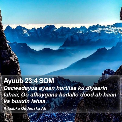 Ayuub 23:4 SOM Bible Verse Image
