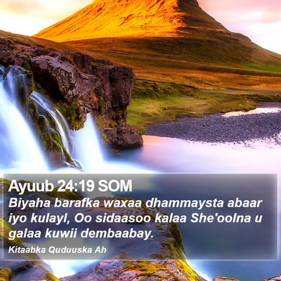 Ayuub 24:19 SOM Bible Verse Image