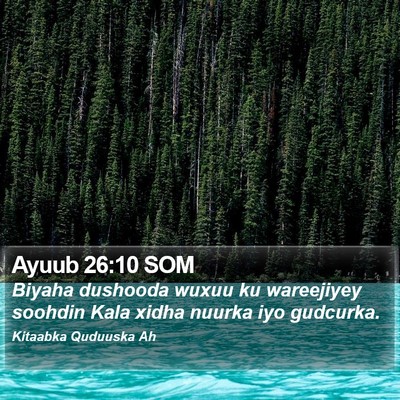 Ayuub 26:10 SOM Bible Verse Image