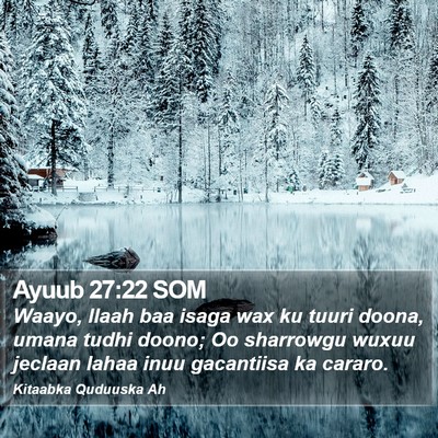 Ayuub 27:22 SOM Bible Verse Image