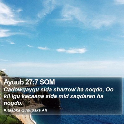 Ayuub 27:7 SOM Bible Verse Image