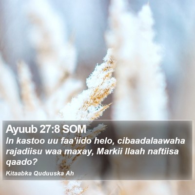 Ayuub 27:8 SOM Bible Verse Image
