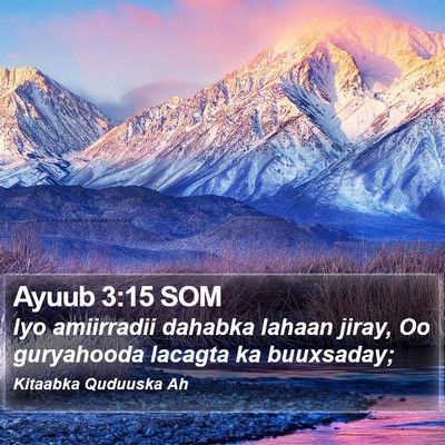 Ayuub 3:15 SOM Bible Verse Image