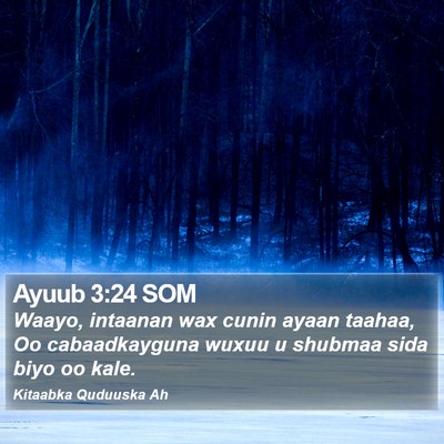 Ayuub 3:24 SOM Bible Verse Image