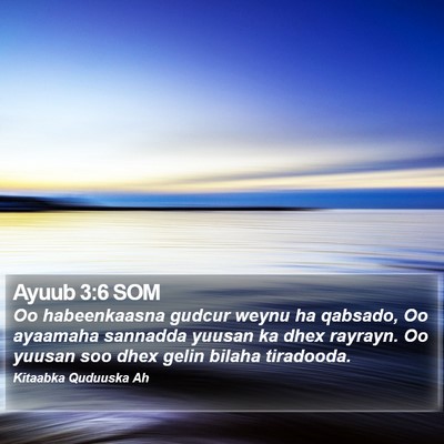 Ayuub 3:6 SOM Bible Verse Image