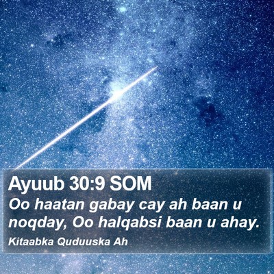 Ayuub 30:9 SOM Bible Verse Image