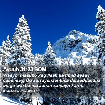 Ayuub 31:23 SOM Bible Verse Image