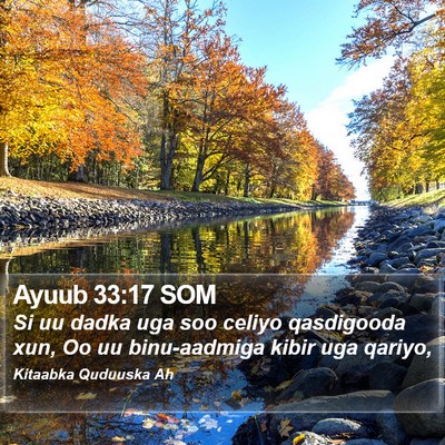 Ayuub 33:17 SOM Bible Verse Image