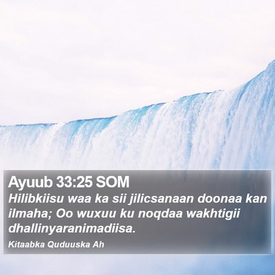 Ayuub 33:25 SOM Bible Verse Image