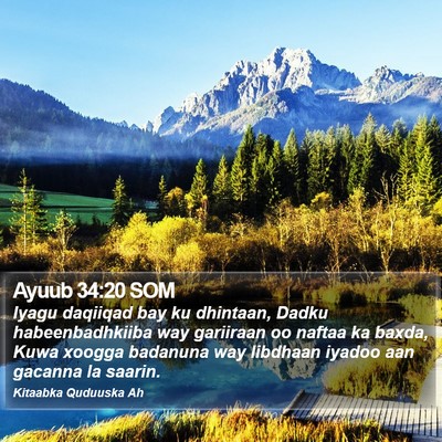 Ayuub 34:20 SOM Bible Verse Image