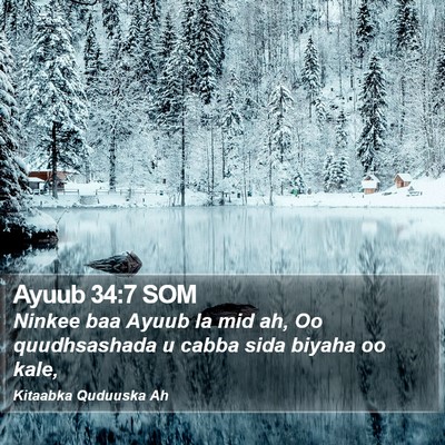 Ayuub 34:7 SOM Bible Verse Image