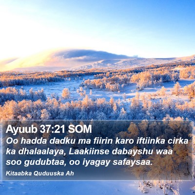 Ayuub 37:21 SOM Bible Verse Image