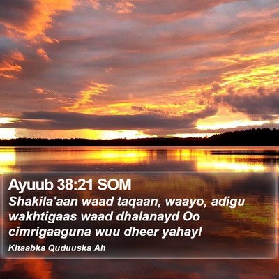 Ayuub 38:21 SOM Bible Verse Image