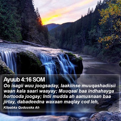 Ayuub 4:16 SOM Bible Verse Image
