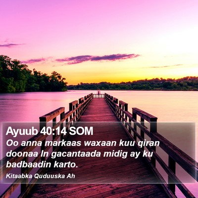 Ayuub 40:14 SOM Bible Verse Image