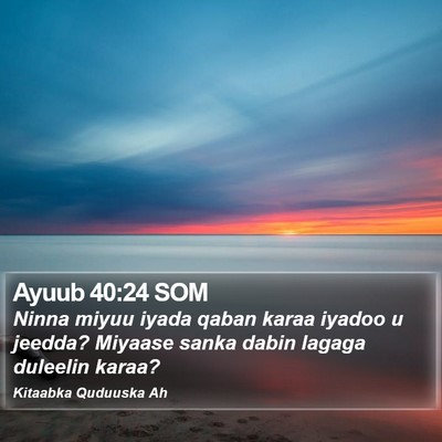 Ayuub 40:24 SOM Bible Verse Image