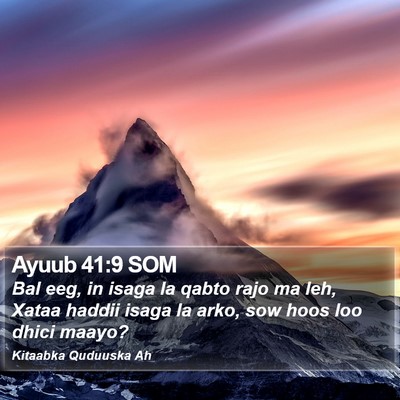 Ayuub 41:9 SOM Bible Verse Image
