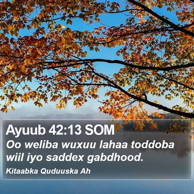 Ayuub 42:13 SOM Bible Verse Image