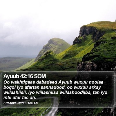 Ayuub 42:16 SOM Bible Verse Image