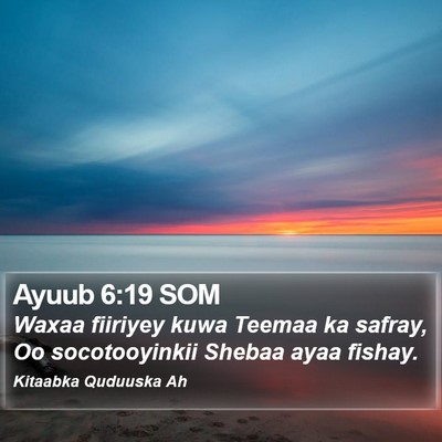 Ayuub 6:19 SOM Bible Verse Image