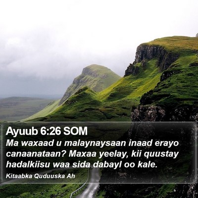 Ayuub 6:26 SOM Bible Verse Image