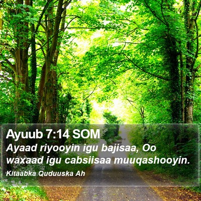Ayuub 7:14 SOM Bible Verse Image