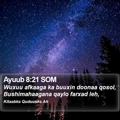 Ayuub 8:21 SOM Bible Verse Image