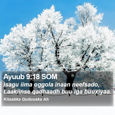 Ayuub 9:18 SOM Bible Verse Image