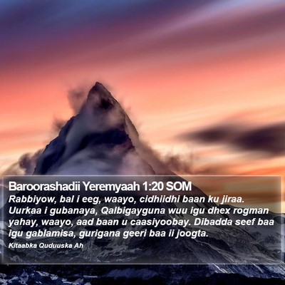 Baroorashadii Yeremyaah 1:20 SOM Bible Verse Image