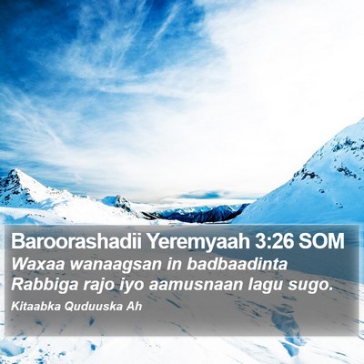 Baroorashadii Yeremyaah 3:26 SOM Bible Verse Image