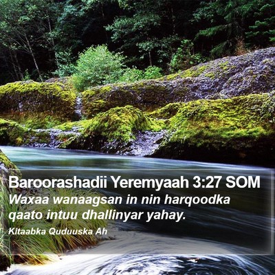 Baroorashadii Yeremyaah 3:27 SOM Bible Verse Image